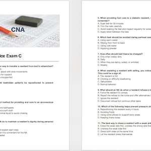 CNA Practice Exam Bundle: 210 Questions & Explanations (PDF) - Etsy