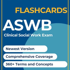 Fichas didácticas de la ASWB / Examen de trabajo social clínico de la ASWB 2025 / Más de 360 conceptos clave