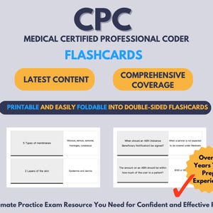 Tarjetas didácticas del CPC: Preparación para el examen de codificación médica (PDF)