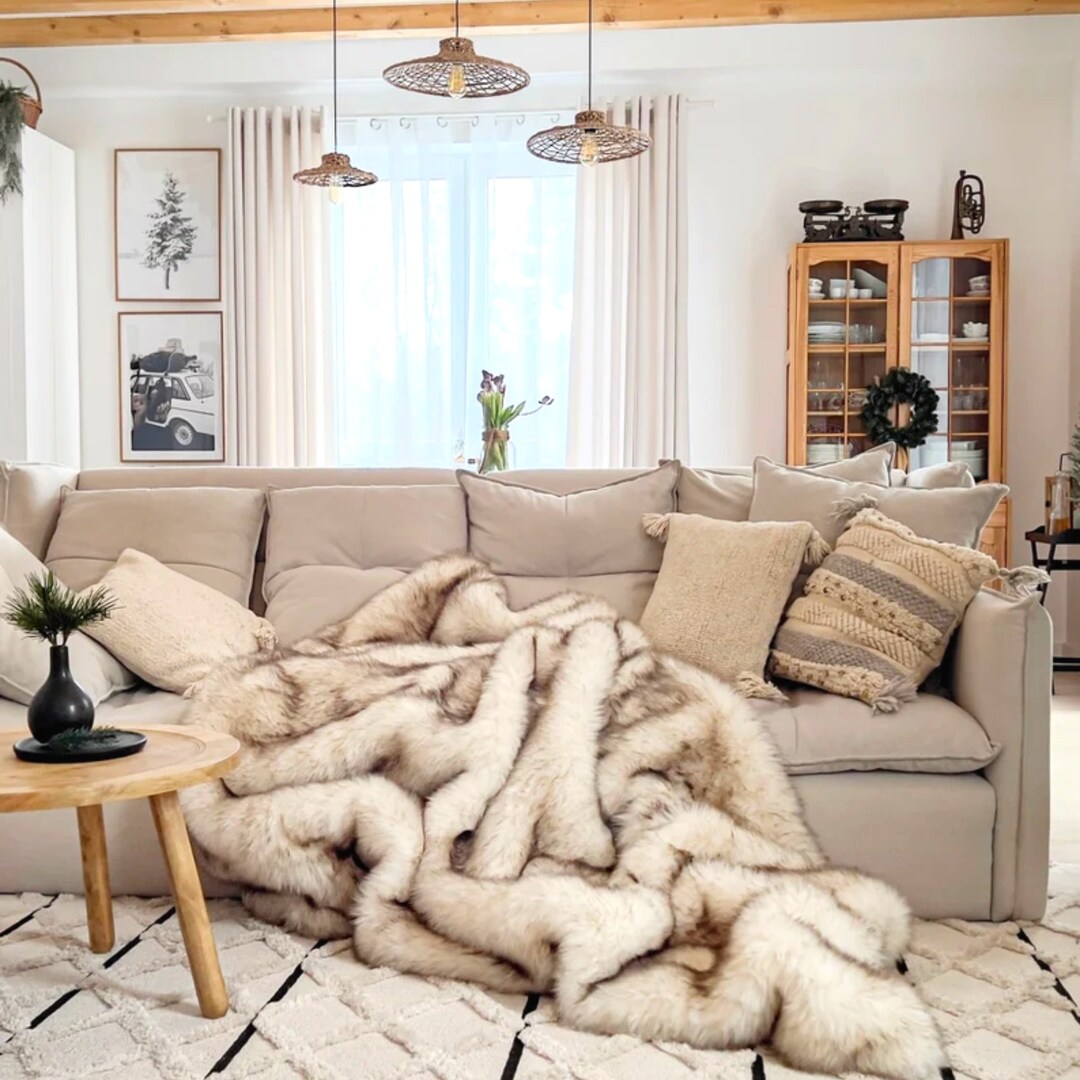 Chinchilla Fur Blanket Super Heavy & Soft Fur Throw Blanket Etsy