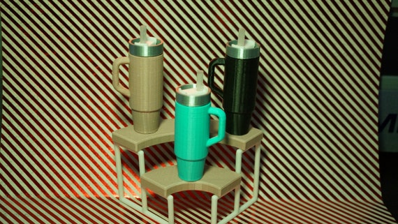 3D Tumbler Insulated mug Storage travel mini stanley 2 Versions+Stand