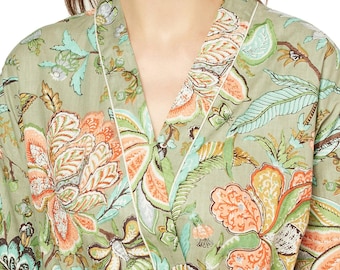 Bata kimono Gardenia Whimsy 100 % algodón
