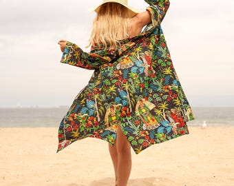 Frida's Kaleidoscope' 100% Cotton Kimono