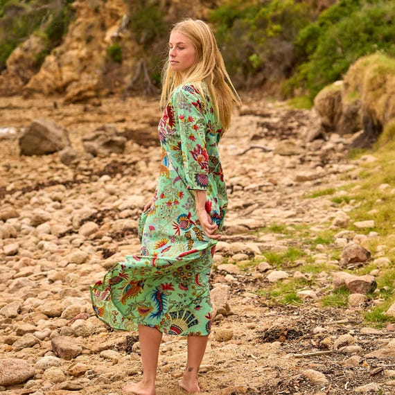 ruched cotton maxi dress Royal Blue Smocked Back with Pockets Medium this ruched maxi is Ulla Johnson | Women's Color:Picture Color-A jackets:Complete The Look