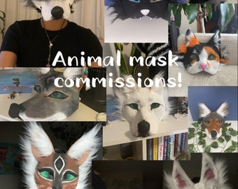 Animal mask commissions! Read description!!