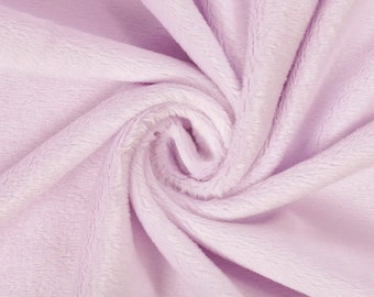 1 YARD 58/60’’ Lilac Minky Smooth Fabric