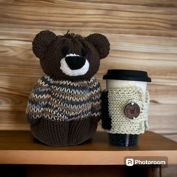 Cup Warmer for you and Handmade Teddy Bear for an Orphan