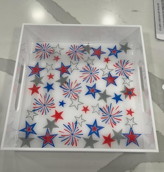 Custom Decoupage Serving Tray, Decorative Home Decor