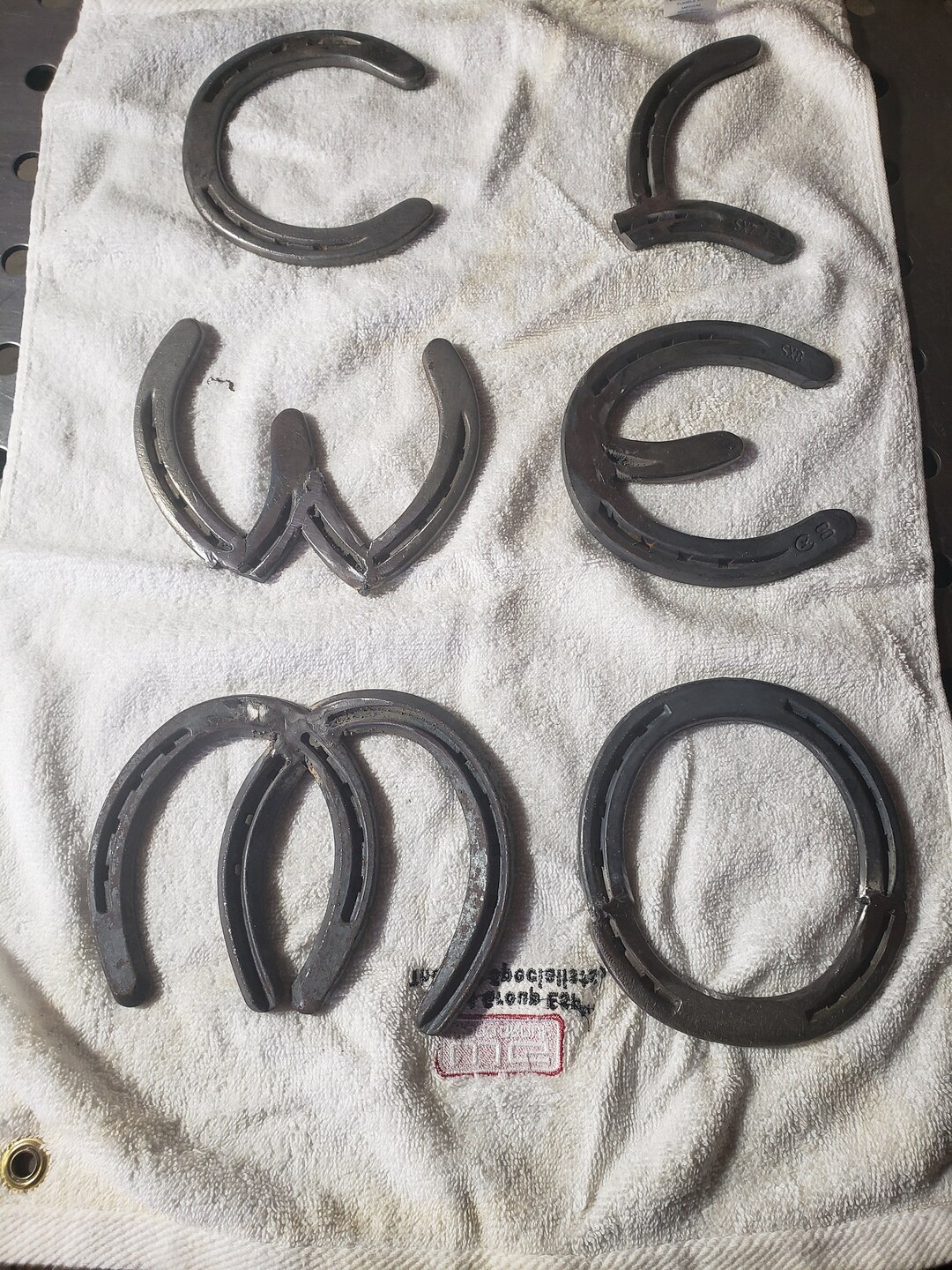 Authentic Horseshoe Letters Custom Names and Letters Etsy