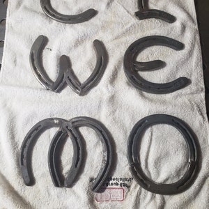 Authentic Horseshoe Letters - Custom Names and Letters
