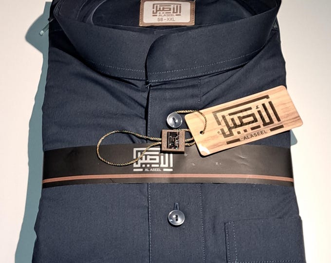 Black/Blue Al-Aseelah Thobe