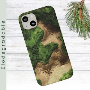 Biodegradable Mountain Phone Case, Topographic Phone Case, Hiker Mobile Case, Topo Map iPhone Cover, Eco Friendly Mobile Case, Samsung (404)