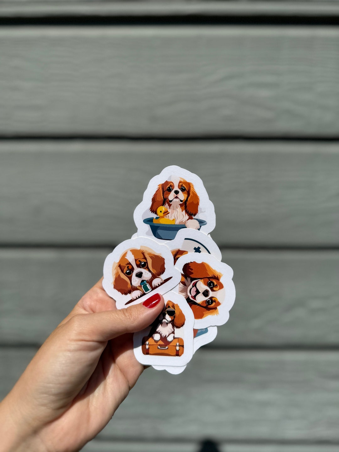 Cavalier King Charles Spaniel 10 Sticker Bundle - Cute Dog Lover Decals ...