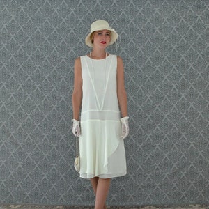 White 20s dress on sale