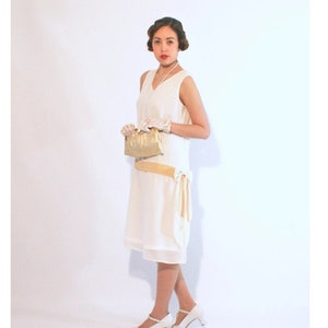 White dress 1920s on sale