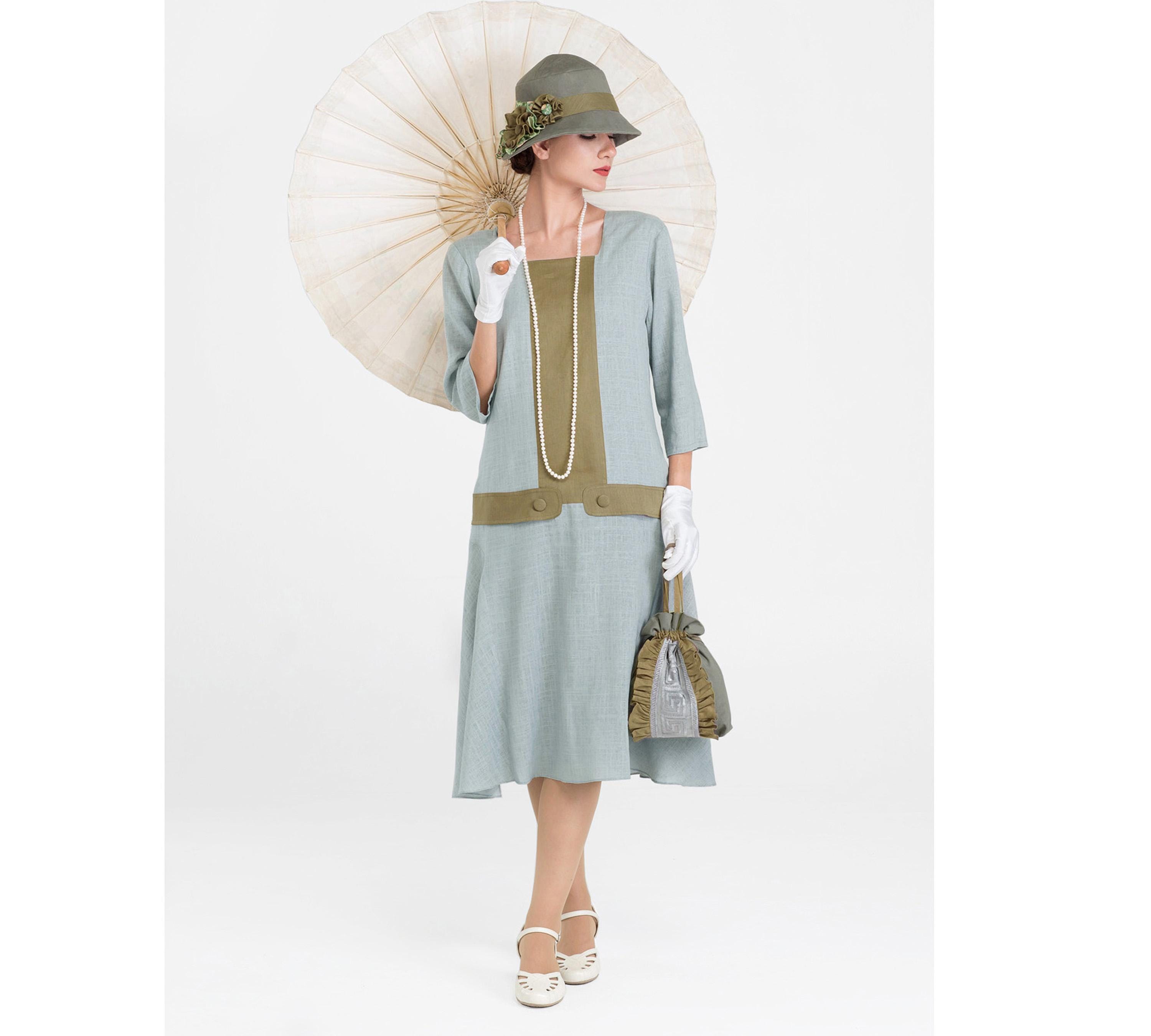 1920s grey dress Black Sequin 1920's Vintage Inspired Fringe Flapper Dress-Alix main image 0