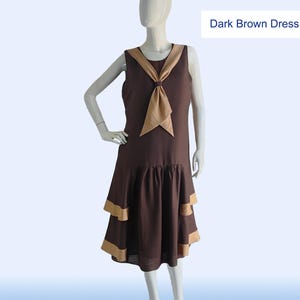 Brown Flapper Dress - Etsy