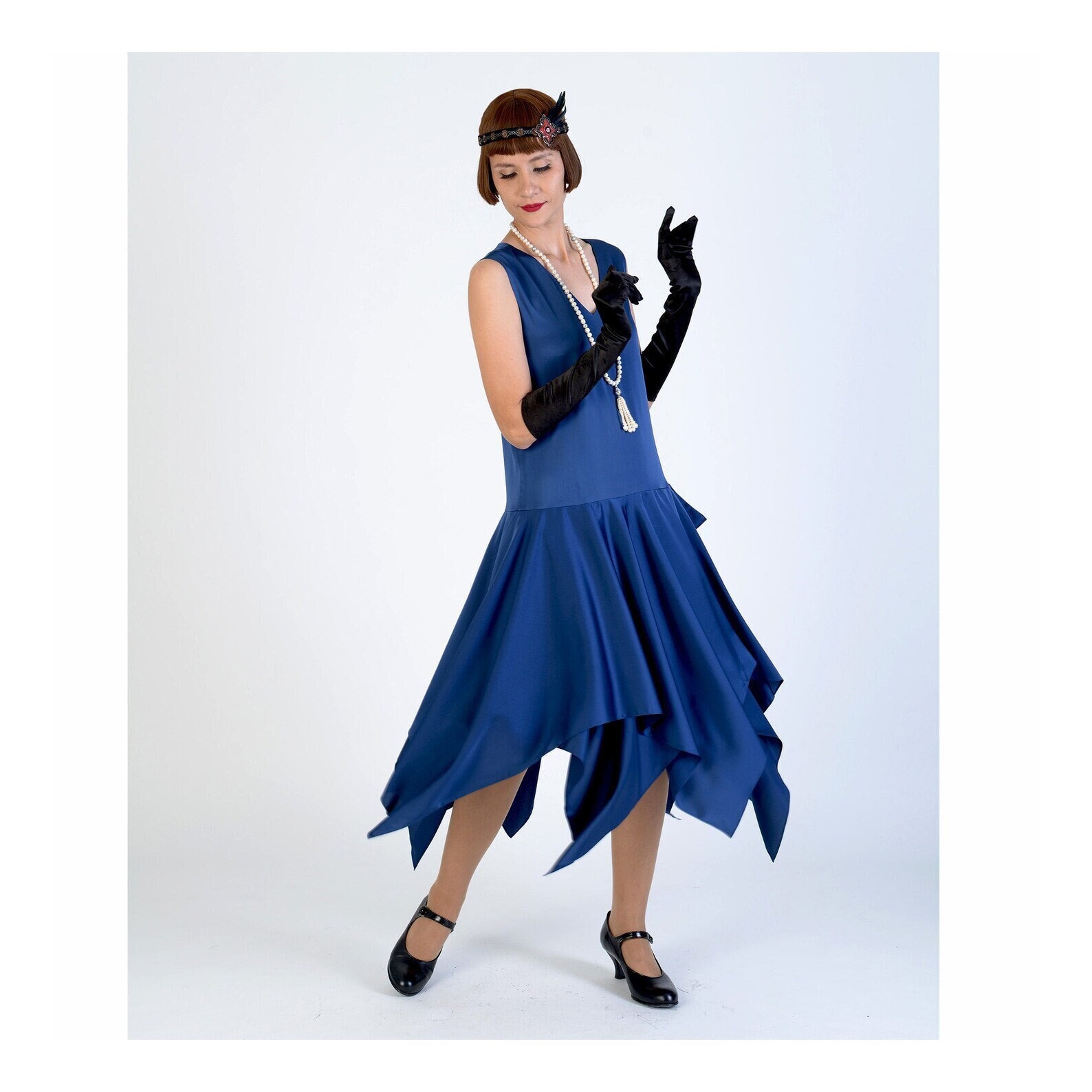 white christmas dresses Gold Flapper - Roaring 20's - Great Gatsby - Costume - Women main image 0