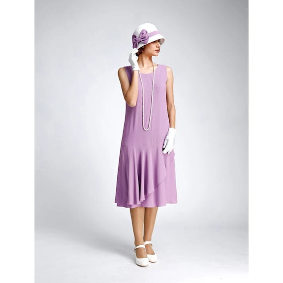 green emerald velvet dress Girls Girl Print Ruffle Trim Dress- Lavender
