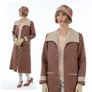 ～1920s ANTIQUE LINEN DUSTER COAT 1920s Linen Duster - Etsy