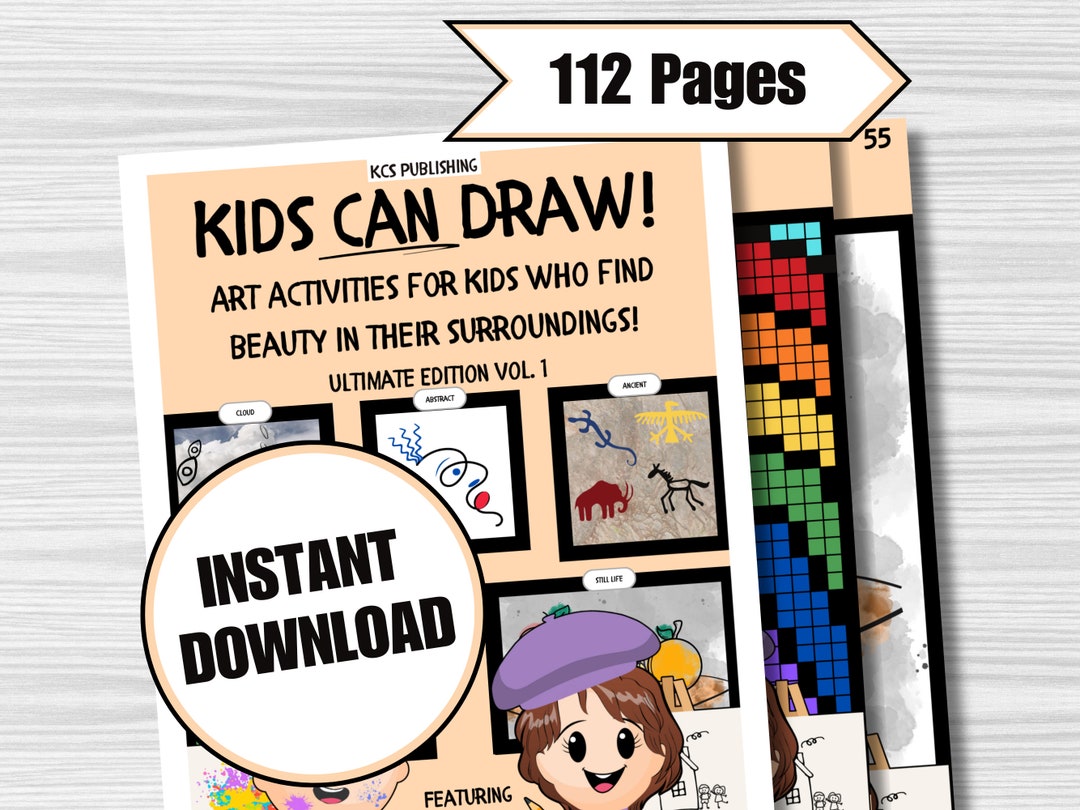 Kids Can Draw Ultimate for Kids, Homeschool Kid Printables, Kids ...