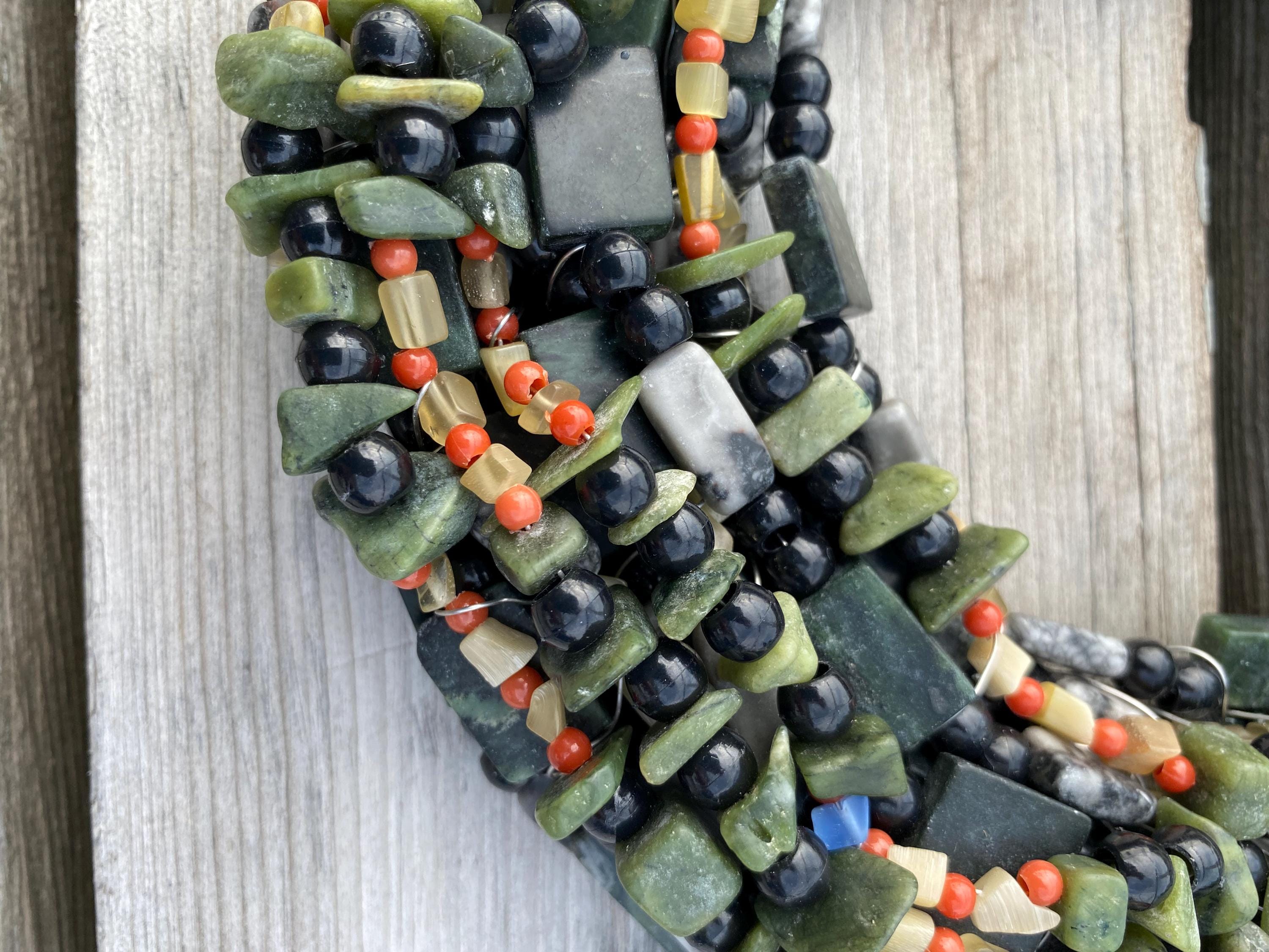 River Bank - Recycled Handcrafted Eco-Friendly Décor Rustic Wall Art Unique Home Gift Handmade Upcycled Metal Stone Wreath Studio - Thumbnail 2