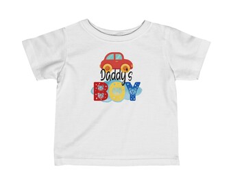 Cute Daddy's Boy Fine Jersey T-Shirt - Daddy's Boy T-Shirt - Daddy's BoyToddler's Fine Jersey Tee