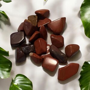 Red Jasper Tumbles | Grounding Crystal Tumbles | Crystals for Courage | Red Crystal Tumbles for Altar | Root and Sacral Chakra Crystals
