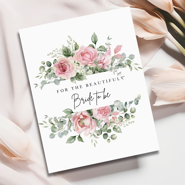 Brautparty Karte, Braut zu sein Karte, Hochzeitskarte für Braut, Brautpartygeschenk Glückwünsche