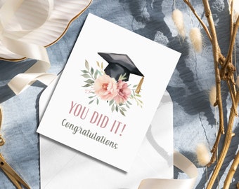 Graduation Card for Her, Congratulations Card, Graduation Gift, Grad 2024, Graduation Card for Nursing