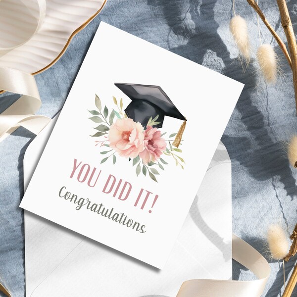 Graduation Card for Her, Congratulations Card, Graduation Gift, Grad 2024, Graduation Card for Nursing