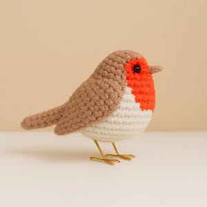 Gids met haakpatroon voor vogels, haakpatroon amigurumi-vogel, stuffievogel, gemakkelijk te volgen vogelpatroon, haakpatroon amigurumi-pdf