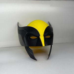 Maschera di Wolverine gialla e nera per cosplay