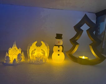 Weihnachtsdekoration Light-Ups - Kerzenschein-Flacker-Feiertagsdekor