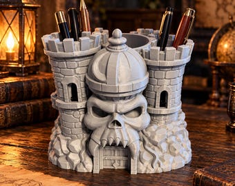Caste Grey Skull Storage Display