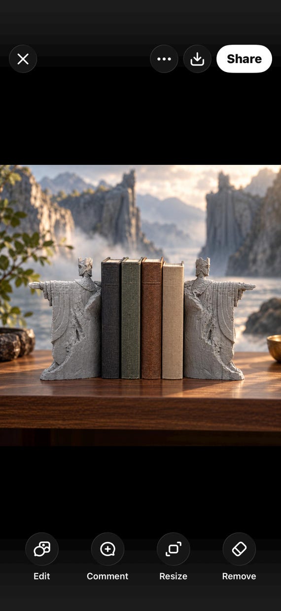 Argonath Pillars of the Kings Bookend