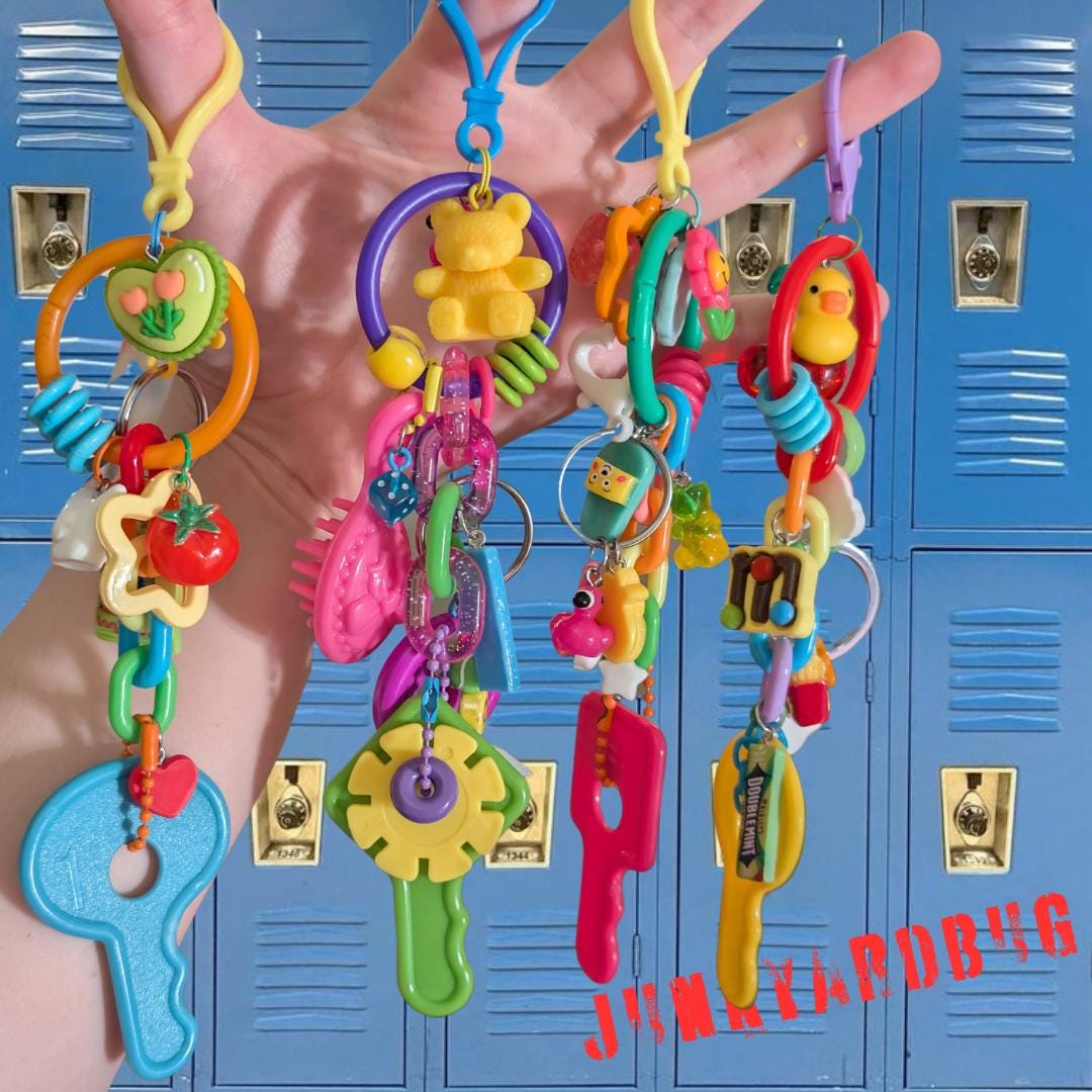 Custom Kidcore Bag Charm/keychain - Etsy