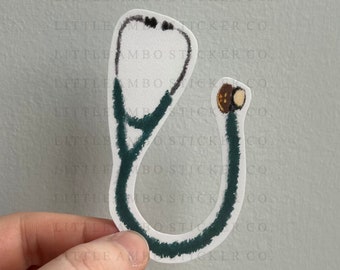 Stethoscope // Funny EMS Sticker // Medical // Healthcare // Paramedic // Hospital //  Nurse // Firefighter // EMT // RN // Doctor