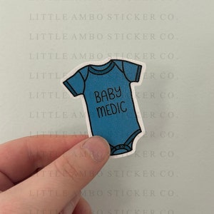 Baby Medic Onesie // Funny EMS Sticker // Medical // Healthcare // Paramedic // Hospital //  Nurse // Firefighter // EMT // RN // Doctor