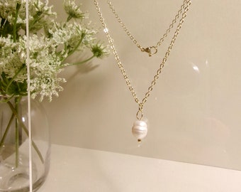 dainty pearl necklace