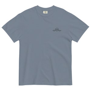 Geborduurd Roni's Peaking Cartoon-uniseks T-shirt, leuk zomershirt