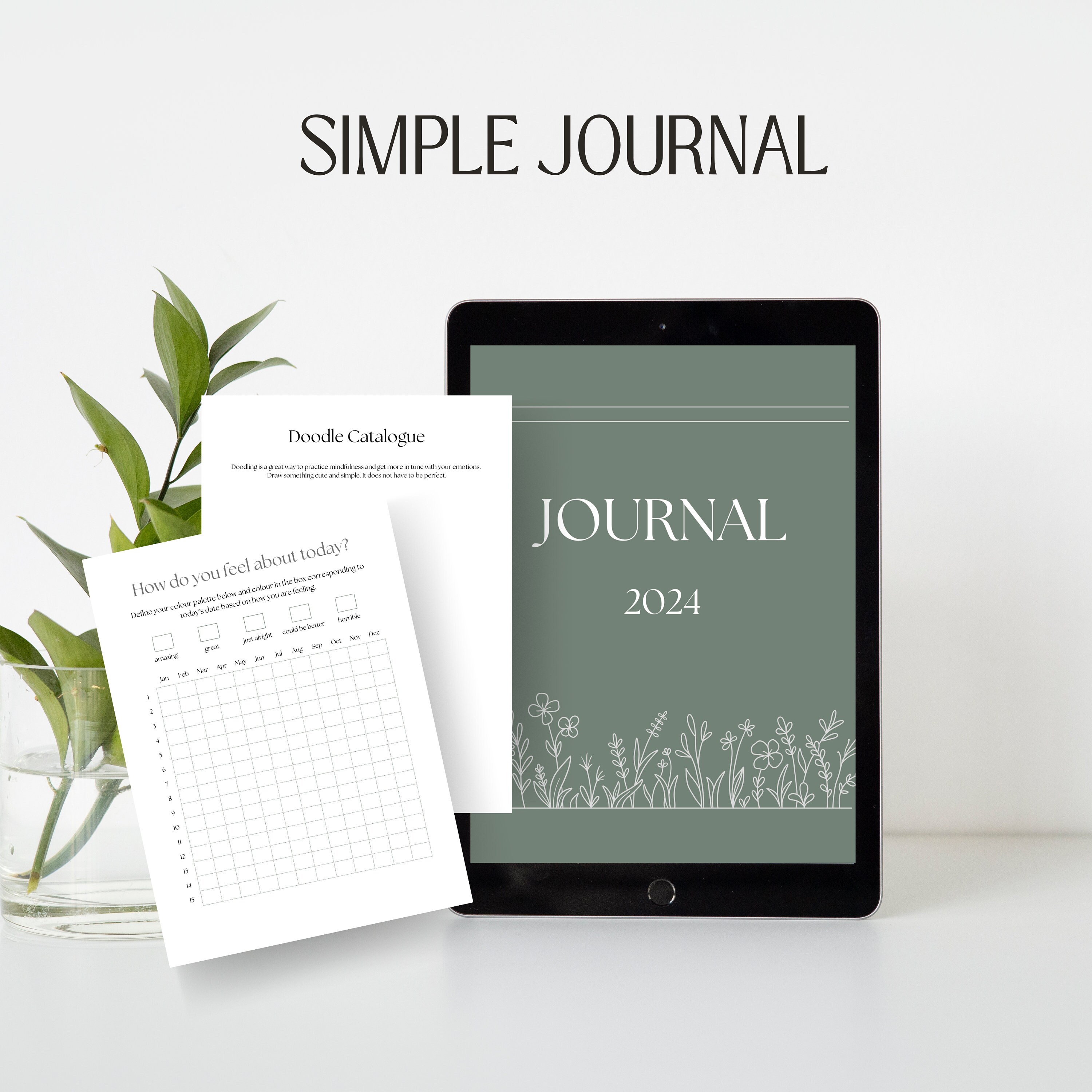 Super Simples 7, Junk Journal Kit, Digital Junk Journal, Junk Journaling  Ephemera, Floral Junk Journal, Junk Journaling Kit, Tags, Pockets 
