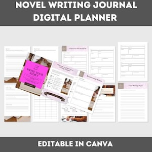 Novel Writing Journal: Story Outline Planner (Digital Download)