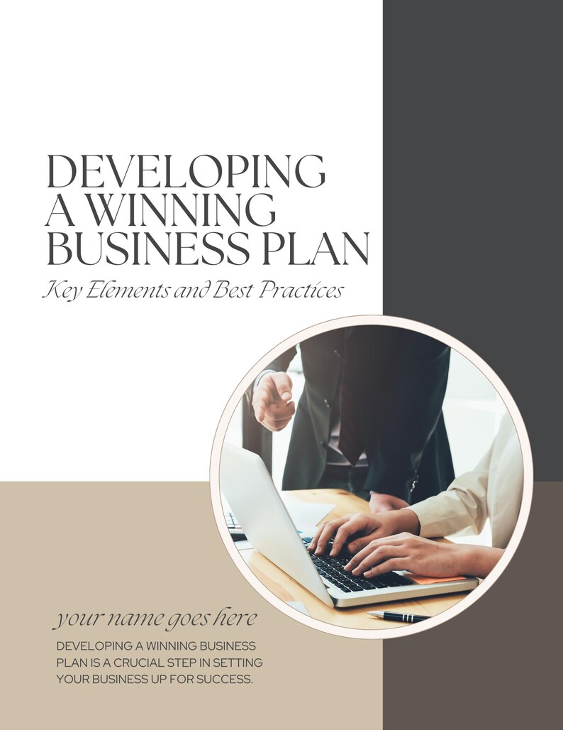 Plantilla de plan de negocios ganadora: Kit de planificación para startups (descarga digital) imagen 2