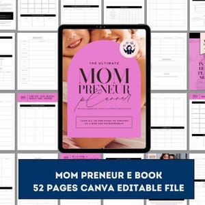 Mompreneur Planner: Work-Life Balance Organizer (Digital PDF, Canva Template)