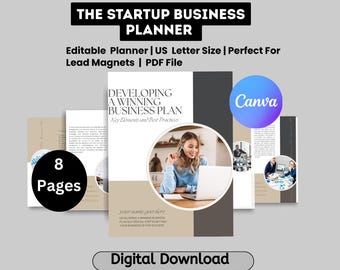 Winning Business Plan Template: Startup Planning Kit (Digital Download)