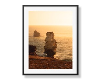 Bay of Islands PT II Sunset Print | Coastal Landscape Photography | Golden Hour Wall Art | Ocean Road | Home Decor | Sea Cliff Print