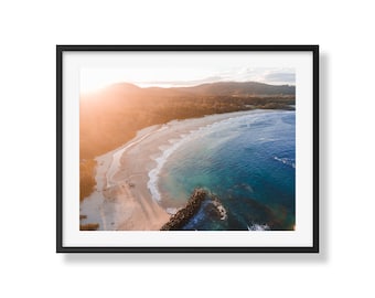 Kioloa Beach PT II | Soft Light Coastal Photography | Serene Beach Wall Art | Pastel Ocean Decor for Light Rooms | Beach Sunset Print