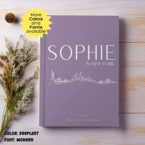 Travel Journal Notebook Hardcover Personalized Travel Journal for Travelers Vacation Trips, Adventure Traveling Journal Family Vacation Book