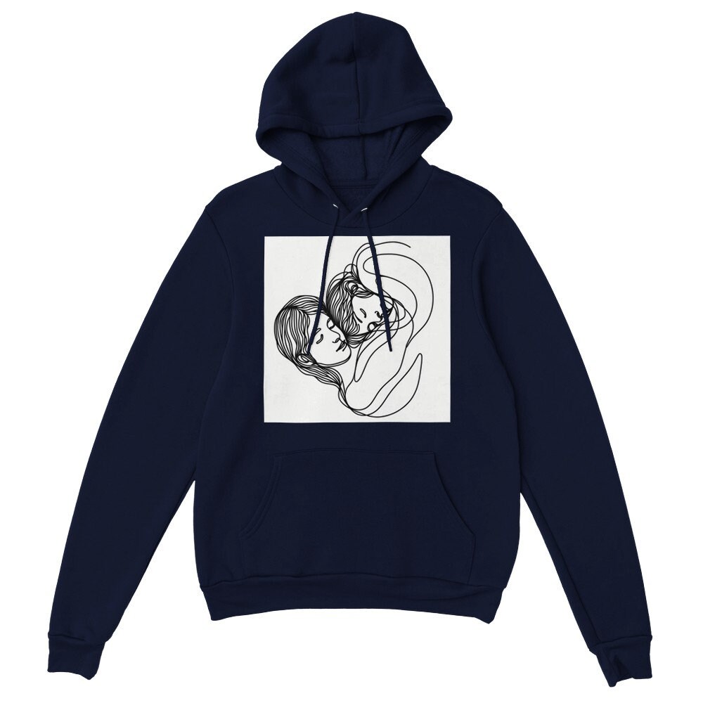 2 Sisters Premium Unisex Pullover Hoodie minimalist sisterhood